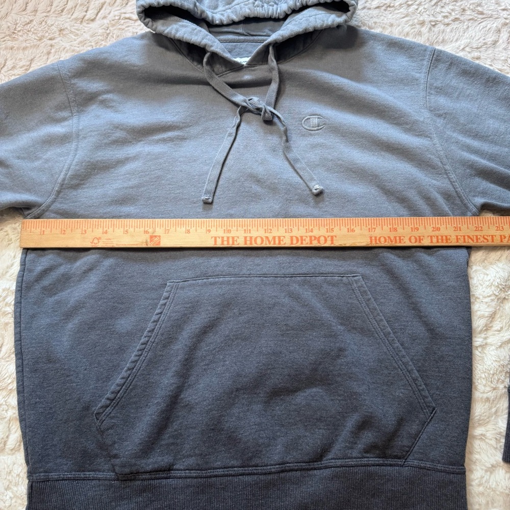 Champion Powerblend Ombre Dip Dye Hoodie Blue Gradient Men’s Medium - Picture 4 of 7